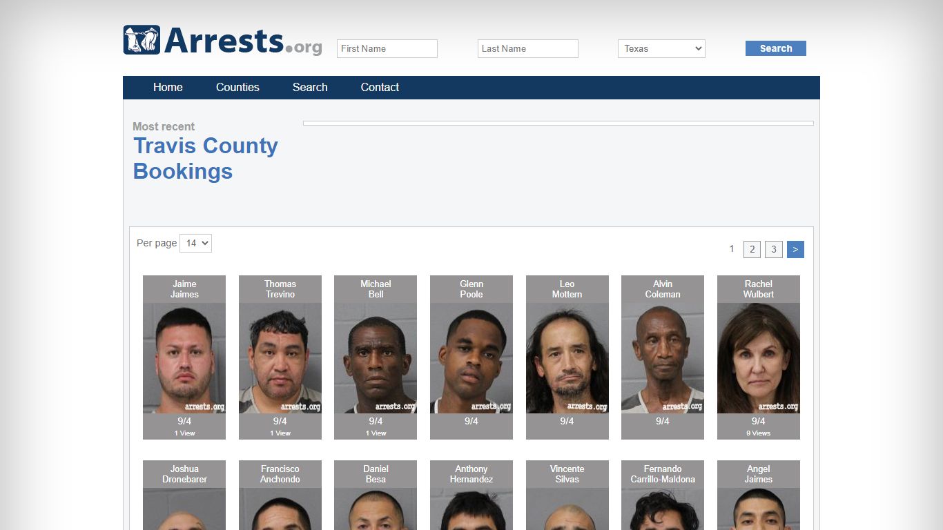 Travis County Arrests and Inmate Search